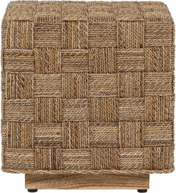 MUST Living Side table Chess Board,43x40x40 cm, natural abaca