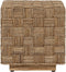 MUST Living Side table Chess Board,43x40x40 cm, natural abaca