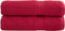 vidaXL - Handdoeken - SOLUND - 2 - st - 600 - g/m² - 50x100 - cm - rood