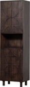BePureHome Draw 4-Deurs Opbergkast - Mangohout - Walnoot - 200x60x40