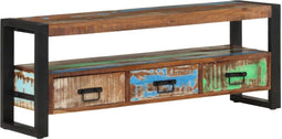 vidaXL - Tv-meubel - 120x30x45 - cm - massief - gerecycled - hout