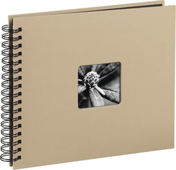 Hama Spiraalalbum "Fine Art", 28 x 24 cm, 50 zwarte pagina's, taupe