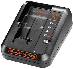Black & Decker BDC1A - Batterijoplader - 1 Ah - 18 V 14,4 V - Zwart Oranje