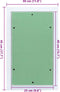 vidaXL - Toegangsdeksel - met - Aluminium - Frame - en - Gipsplaat - 250x400 - mm
