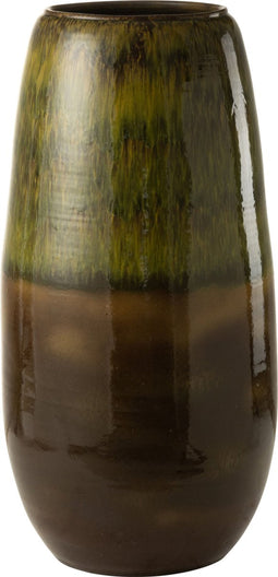 J-Line vaas Olijf - keramiek - groen - large - 89 cm hoog