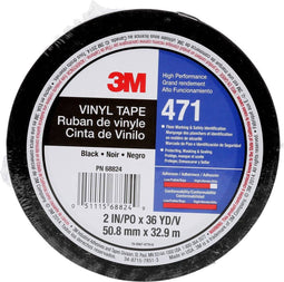 3M 471S50IW PVC-plakband Zwart (l x b) 33 m x 50 mm 1 stuk(s)