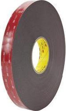 3M 5962F/1233 Dubbelzijdige tape Zwart (l x b) 33 m x 12 mm 1 stuk(s)
