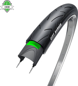 3M City Ranger, zwart met reflectie, 28x1 5/8x 13/8, ETRTO 37-622 3mm anti-leklaag