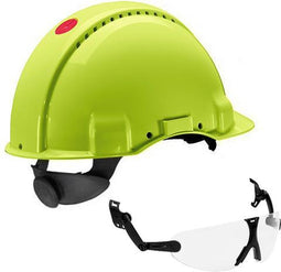 3M G3000NUV-GB G30NUV Veiligheidshelm Geel (fluorescerend)