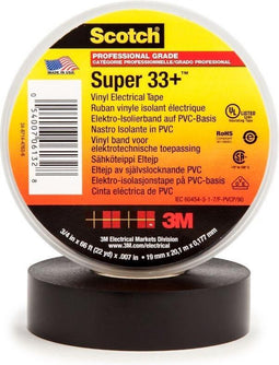 3M SUPER33+-19X20 Isolatietape Scotch Zwart (l x b) 20 m x 19 mm