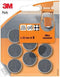 3M viltglijders, Ultra Resistant, diameter van 22 mm, blister van 8 stuks
