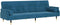 vidaXL - Slaapbank - met - kussens - fluweel - blauw
