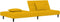 vidaXL - Slaapbank - 2-zits - met - 2 - kussens - fluweel - geel