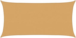 vidaXL - Zonnezeil - 160 - g/m² - rechthoekig - 2,5x4,5 - m - HDPE - zandkleurig