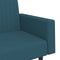 vidaXL - Slaapbank - 2-zits - fluweel - blauw