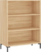 vidaXL - Boekenkast - 69,5x32,5x90 - cm - bewerkt - hout - sonoma - eikenkleurig