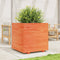 vidaXL - Plantenbak - 70x70x72 - cm - massief - grenenhout - wasbruin