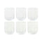 Glazenset Home ESPRIT Transparant Kristal Met reliëf 360 ml (6 Stuks)