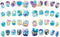 Aquabeads Dreamy nagel navulling- 40 nagels in 8 kleuren