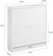 SoBuy FSR99-W - Schoenenopbergkast - 2-bladige schoenenkist - Wit - 76x18x78cm