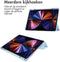 imoshion Tablet Hoes - Geschikt voor iPad Pro 12.9 (2022) / Pro 12.9 (2021) / Pro 12.9 (2020) / Pro 12.9 (2018) - Trifold Hardcase Bookcase - Lichtblauw