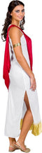 dressforfun - vrouwenkostuum Olympische godin Aphrodite - lang kleed met sjerp - XXL