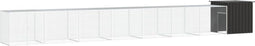 vidaXL - Kippenhok - 800x91x100 - cm - gegalvaniseerd - staal - antracietkleurig