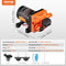 Nautica Membraanpomp, 12 V, 3 GPM, 11,36 l/min, 4-kamer-waterpomp, 12 volt DC met automatische druks