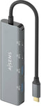 Aisens A109-0763 - USB 3.2 Hub - 2x USB 3.2 (Gen1, 5Gb/s) en 2x USB 3.2 type-C - Grijs