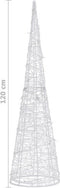 vidaXL - Lichtkegel - decoratief - LED - warmwit - 120 - cm - acryl