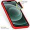 Accezz Liquid Silicone Backcover iPhone 13 Mini - Schokabsorberend - Rood