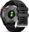 Garmin fēnix 6 Solar - Smartwatch - Zonne-energie - Zilver (Zwart)