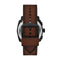 Fossil FS6101 - Polshorloge - Chronograaf 44mm - Bruin leren band