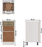 vidaXL - Onderkast - met - lade - 40x46x81,5 - cm - bewerkt - hout - sonoma - eiken