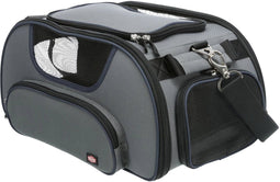 Trixie Vliegtuigtas Wings - Hondendraagtas - Handbagage goedgekeurd - 46x28x23 cm Grijs Blauw