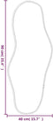 vidaXL - Wandspiegel - 90x40 - cm - zilverkleurig