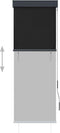 vidaXL - Rolgordijn - voor - buiten - 60x250 - cm - antraciet