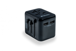 Verbatim 49543 - Reisadapter - 2x USB-A 12W - Wereldwijd inzetbaar