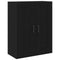 vidaXL - Highboard - Zwart - Eiken - 69,5x34x90 - cm - Gefabriceerd - Hout