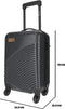 Nörlander Handbagage koffer 21L - Handbagage Trolley - Duurzaam Tarwestro - 33 x 23 x 53 cm - Grijs