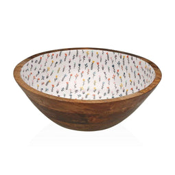 Versa Blume - Saladekom - Mangohout 30 x 10 x 30 cm - Bruin