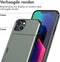 iMoshion Hoesje Geschikt voor iPhone 13 Hoesje - Ruimte voor 2 pasjes - iMoshion Backcover met pasjeshouder - Donkergroen