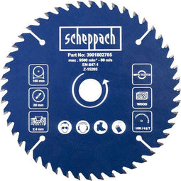 Scheppach PL55 - Zaagblad Ø160mm 48T - Fijne sneden in hout