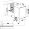 Bauknecht B8I HF58 TUC - Inbouw vaatwasser - 14 couverts - Geluidsniveau 36 dB - Energieklasse B