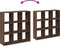 vidaXL - Kamerscherm - / - boekenkast - 102x29x103,5 - cm - hout - bruin - eikenkleur