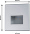 Paulmann Edge LED Wandinbouwlamp - 1,2W - 50 lm - 2700K Warmwit - Chroom Mat