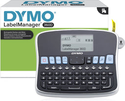 DYMO LabelManager 360D - Herlaadbare handheld labelmaker - AZERTY-toetsenbord en groot scherm - Zwart/Zilver