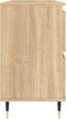 vidaXL - Badkamerkast - 80x33x60 - cm - bewerkt - hout - sonoma - eikenkleurig