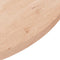 vidaXL - Tafelblad - rond - Ø90x2,5 - cm - onbehandeld - massief - eikenhout