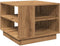 vidaXL - Salontafel - 55x55x42 - cm - bewerkt - hout - artisanaal - eikenkleurig